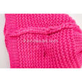 Bonnet d'hiver tricoté à pompons colorés pour fille